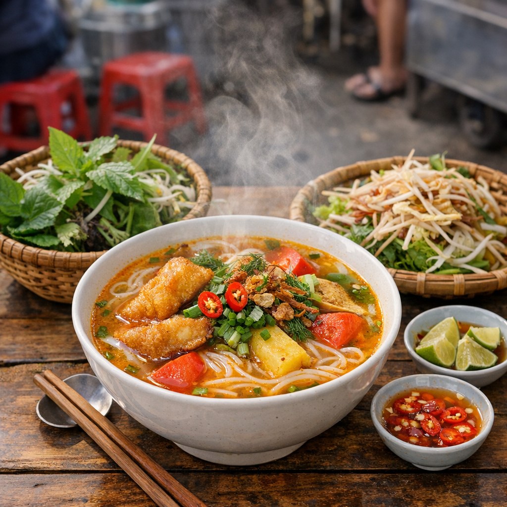 can tho food guide bun ca fish soup mekong delta vietnam