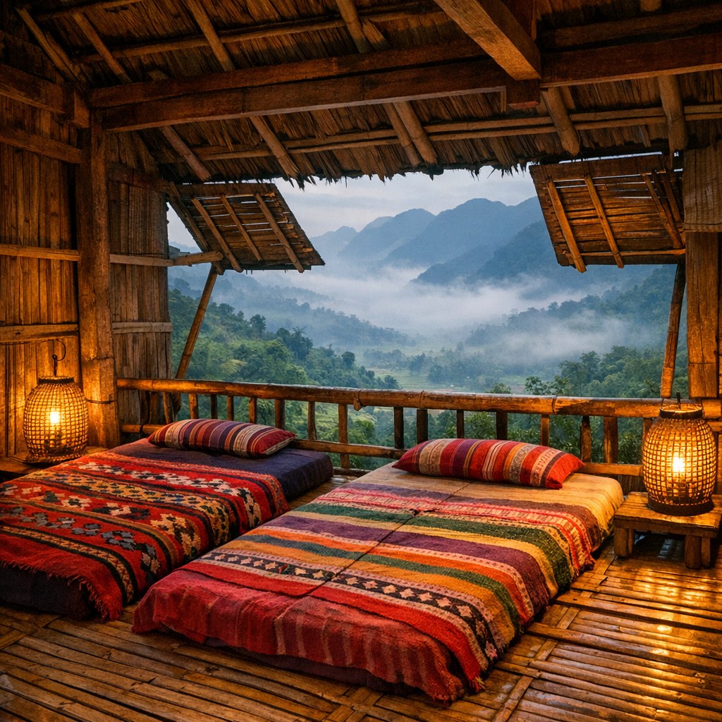 pu luong stilt house homestay vietnam